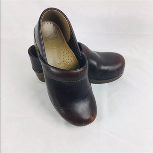 Dansko Women's Leather Clogs Brown 39 Shoes #24